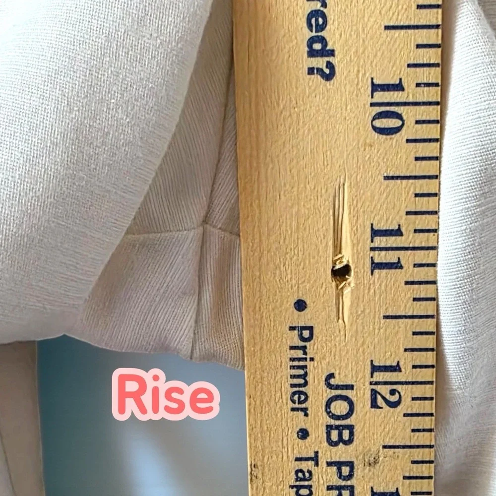 Ann Taylor Factory Petite Curvy 10P White Cotton Blend Ankle Pants High Waist